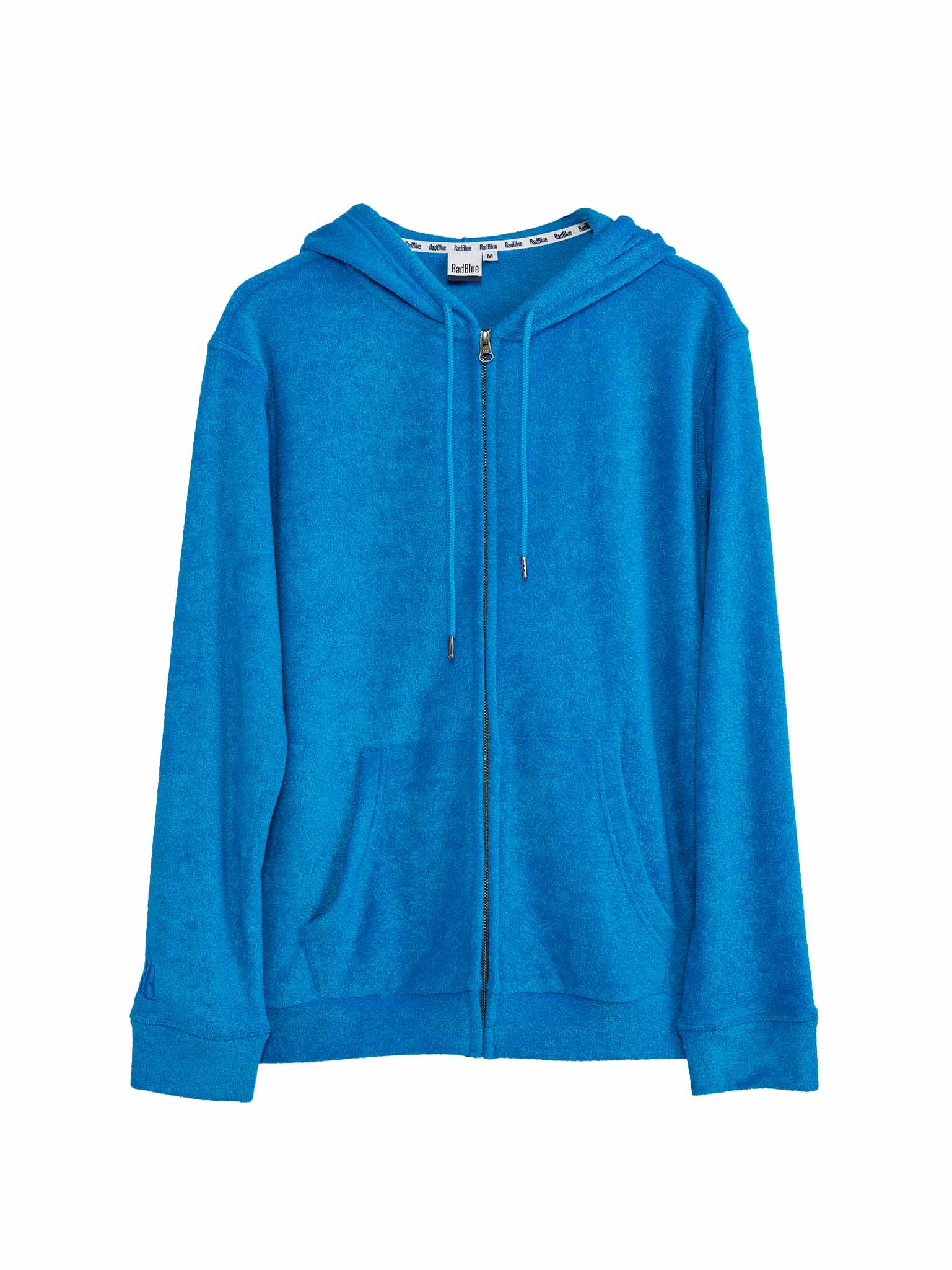 3D pile zip hoodie
