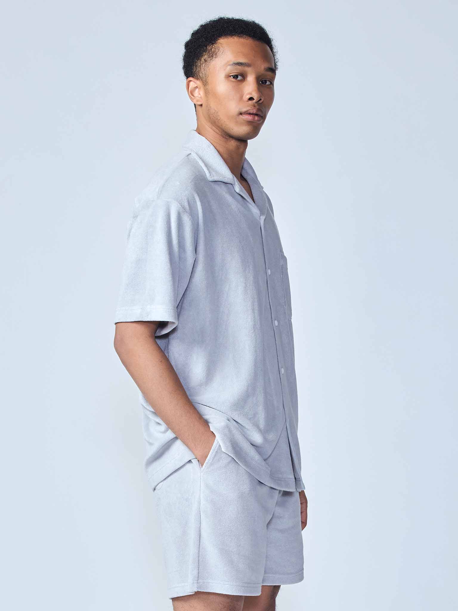 Premium Pile Open Collar Shirt
