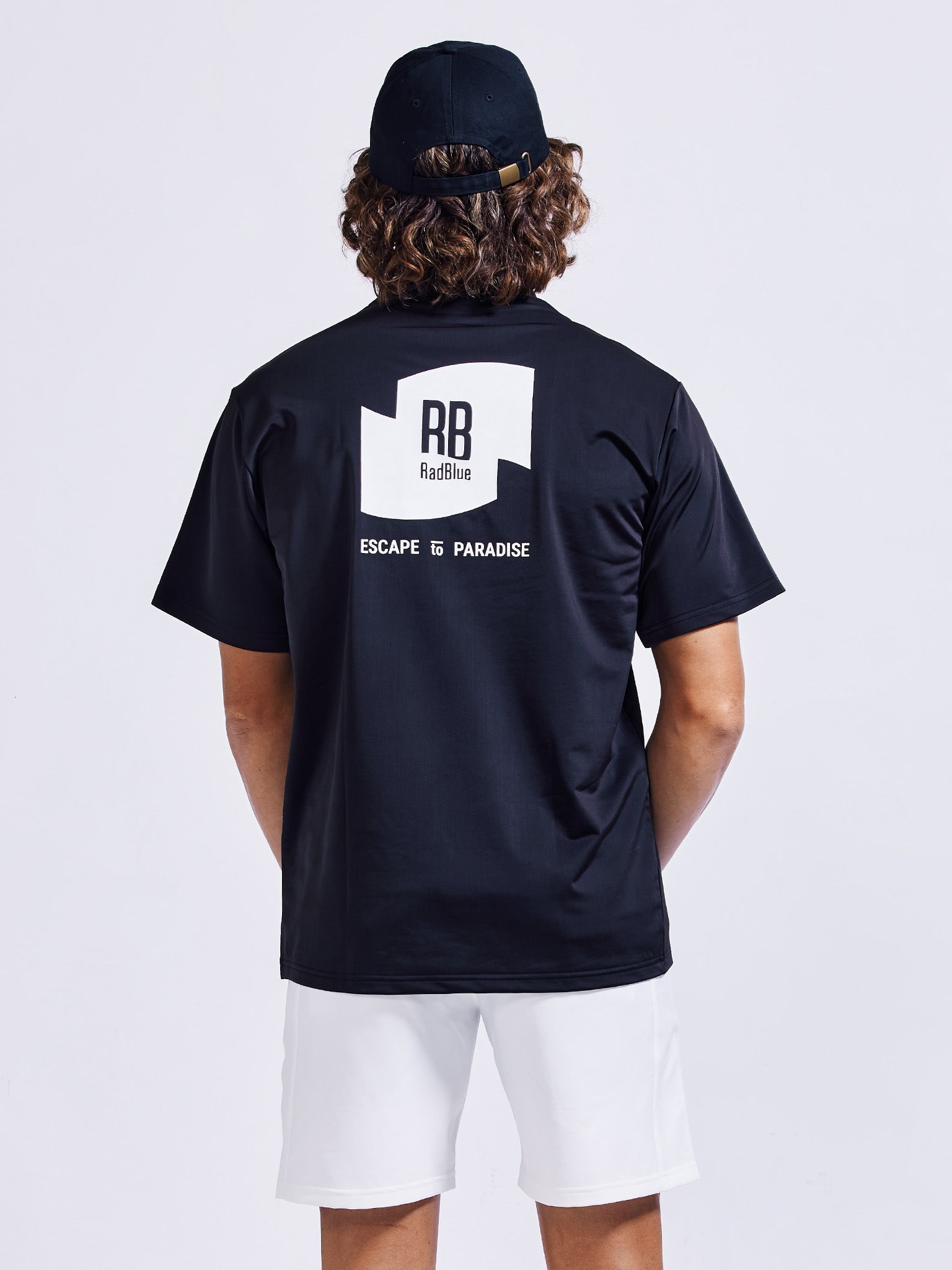 カラーストレッチモックネックS/S【logo】