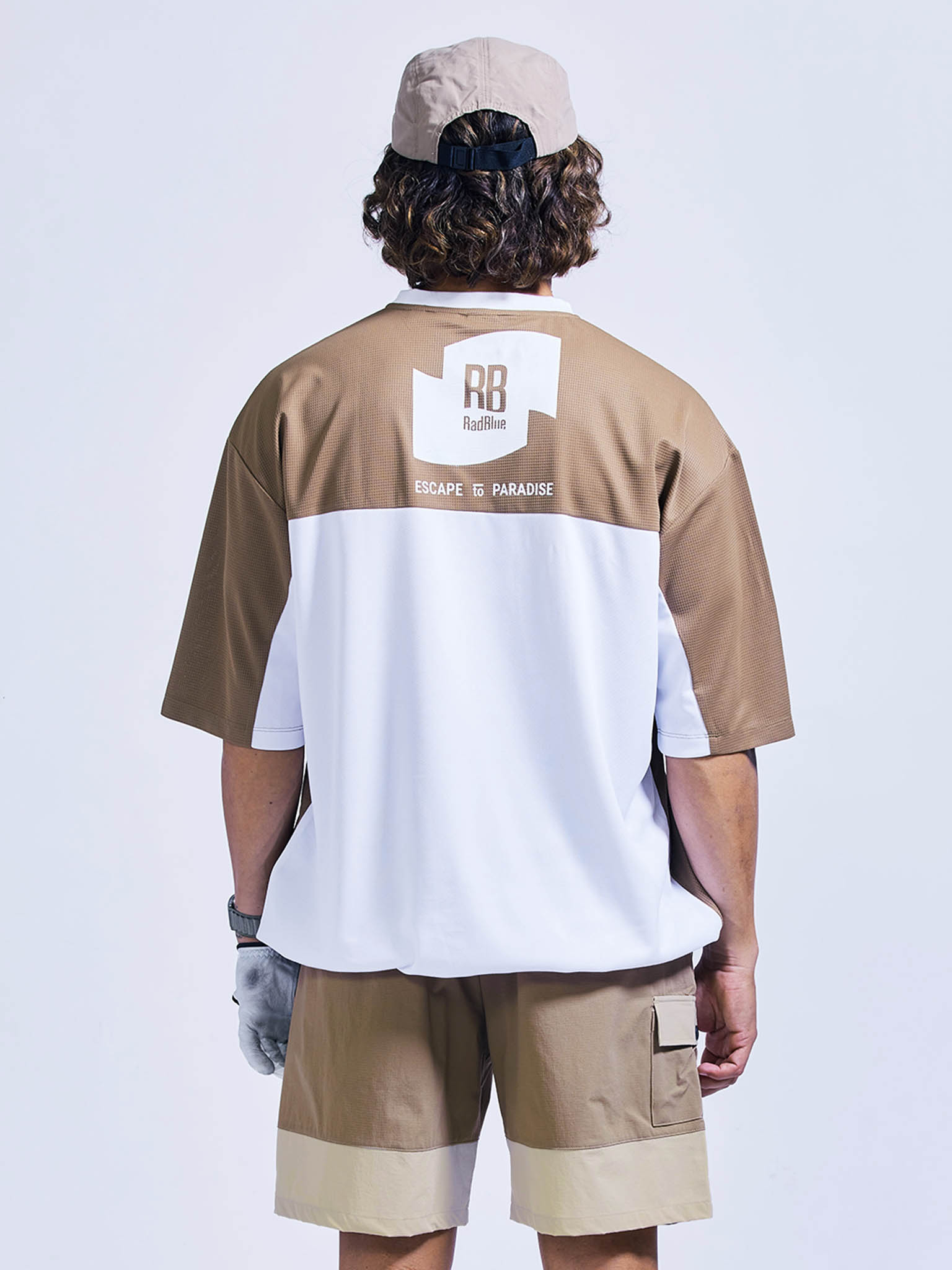 ショートスリーブ切り替え プルオーバー