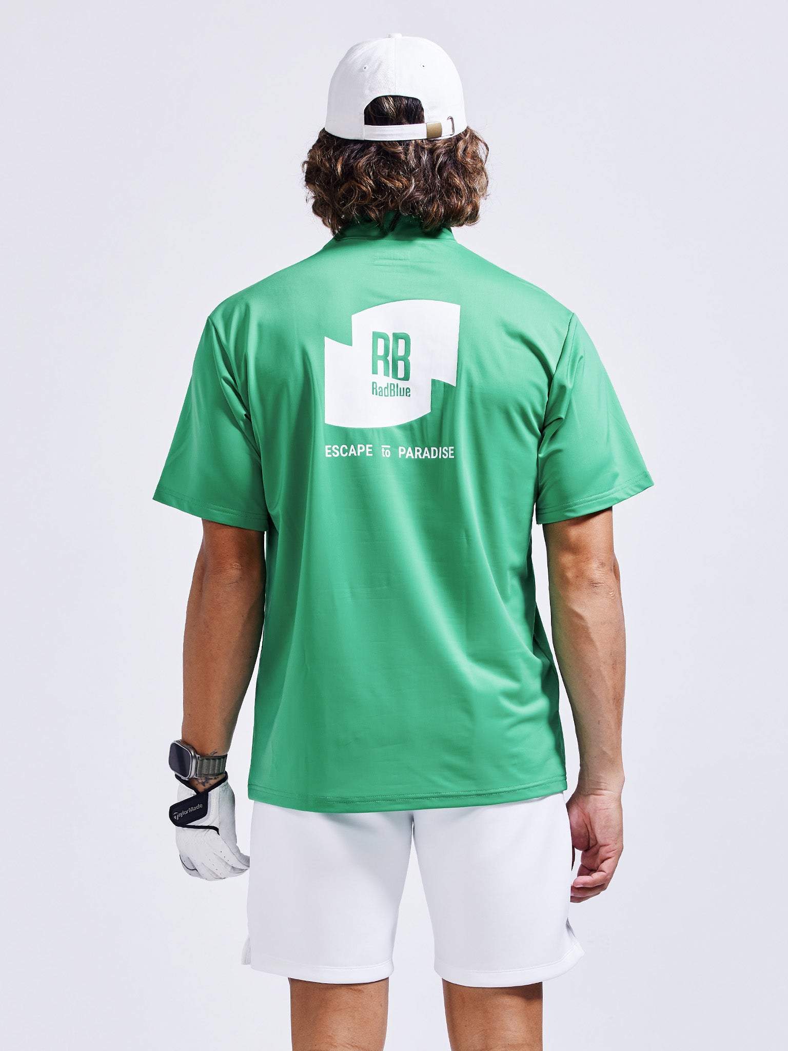 カラーストレッチモックネックS/S【logo】