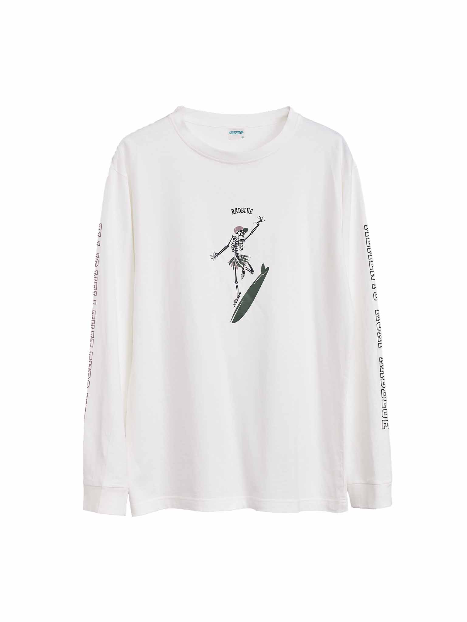OEコットン ロングスリーブTシャツ【SKULL SURF】