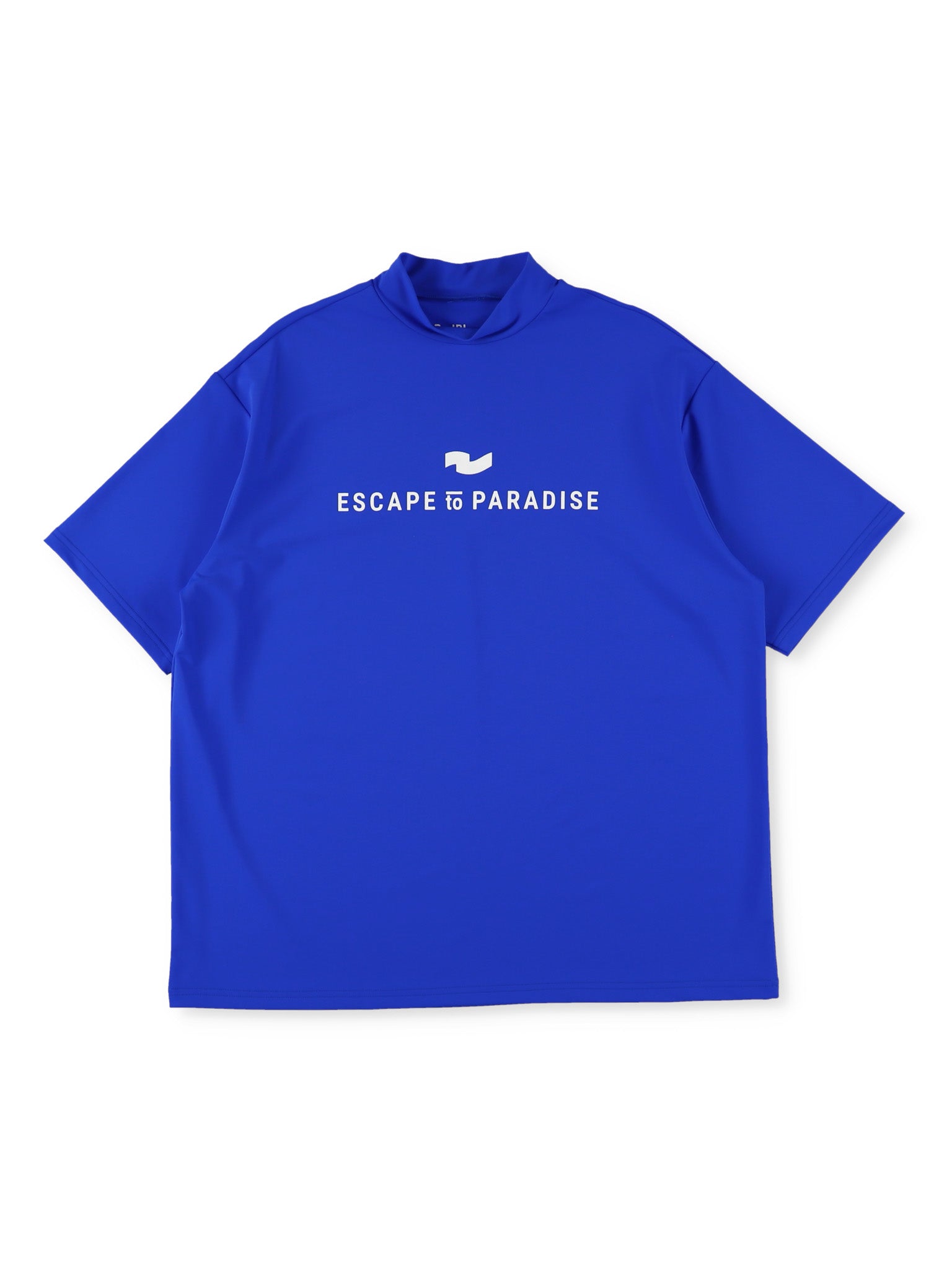 カラーストレッチモックネックS/S【logo】