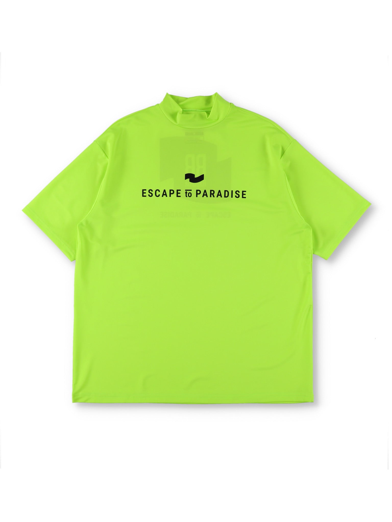 カラーストレッチモックネックS/S【logo】