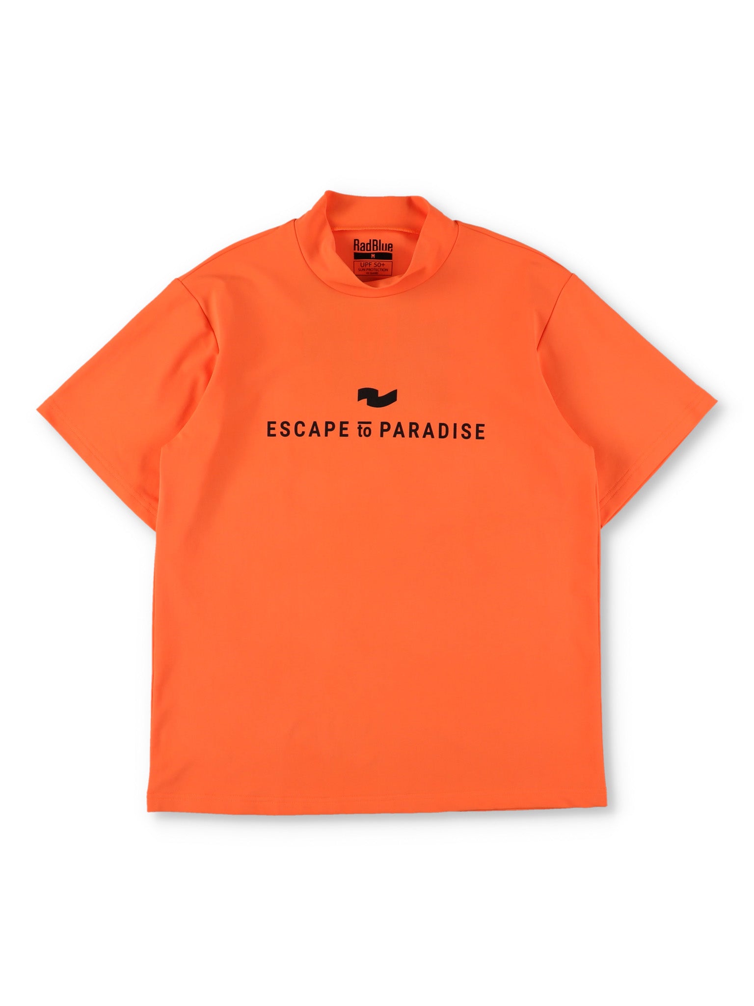 カラーストレッチモックネックS/S【logo】