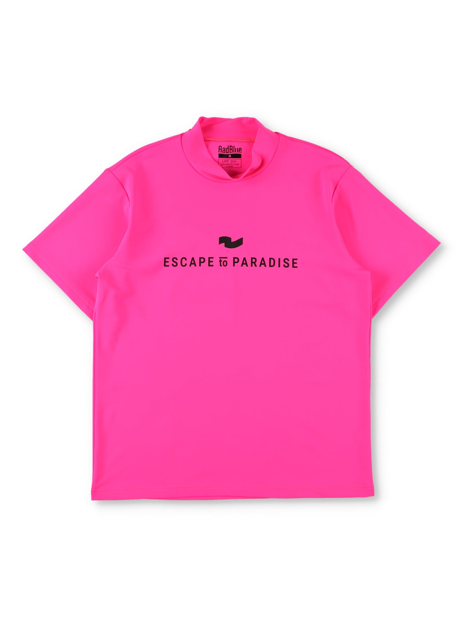 カラーストレッチモックネックS/S【logo】