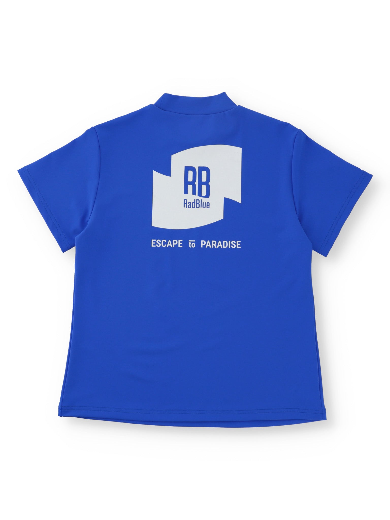 カラーストレッチモックネックS/S【logo】WOMENS