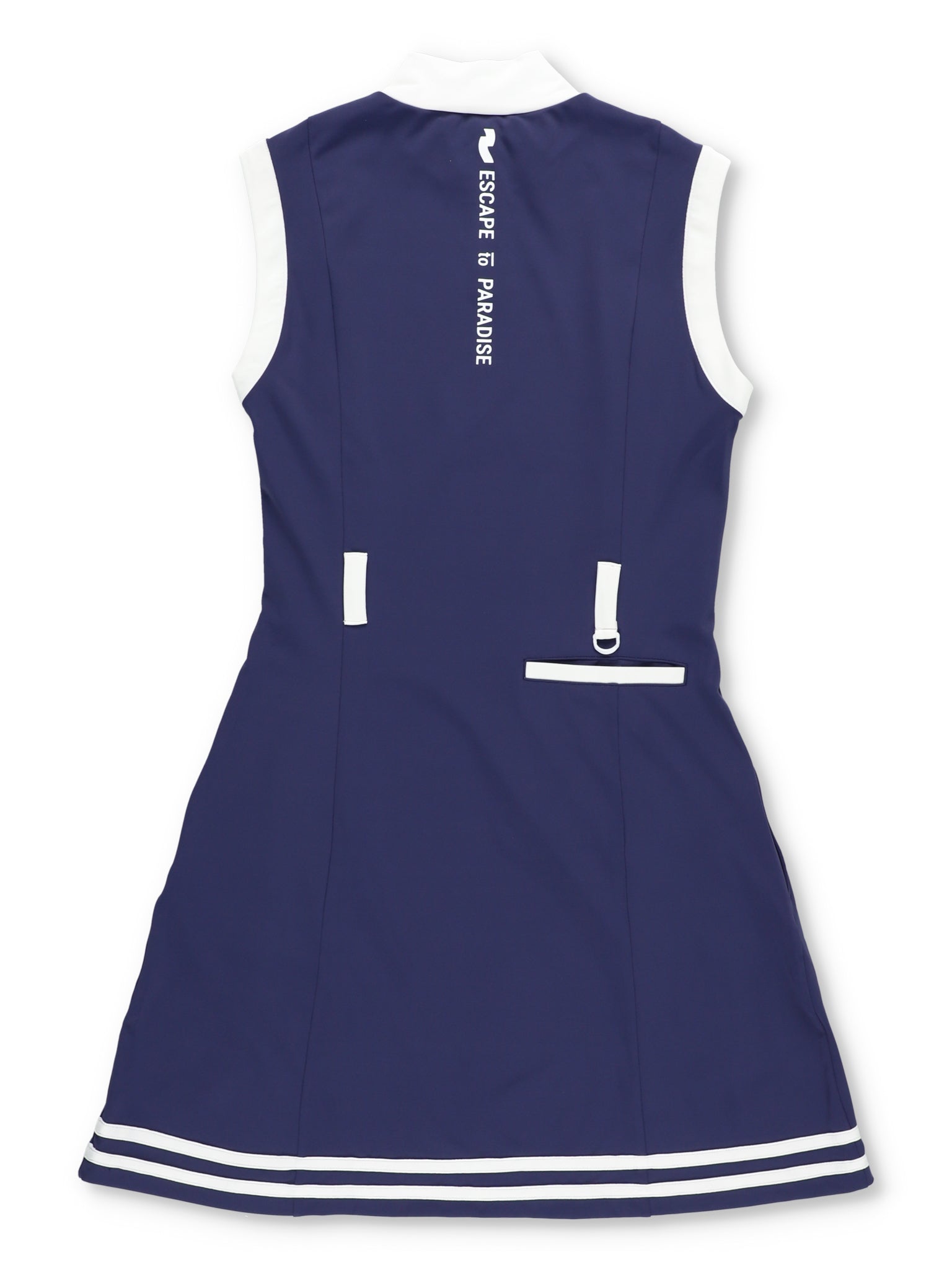 モックネック ZIPワンピース