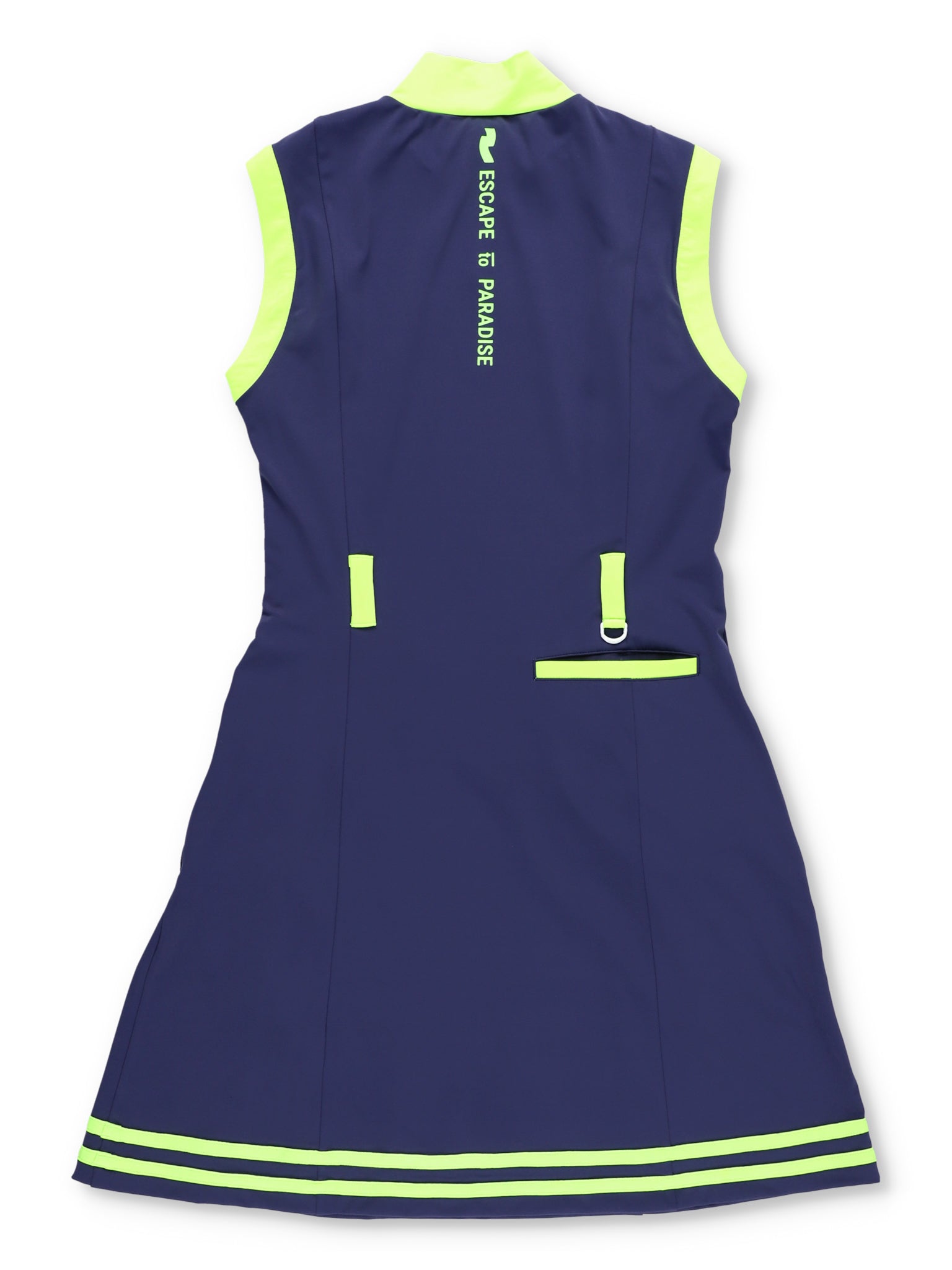 モックネック ZIPワンピース