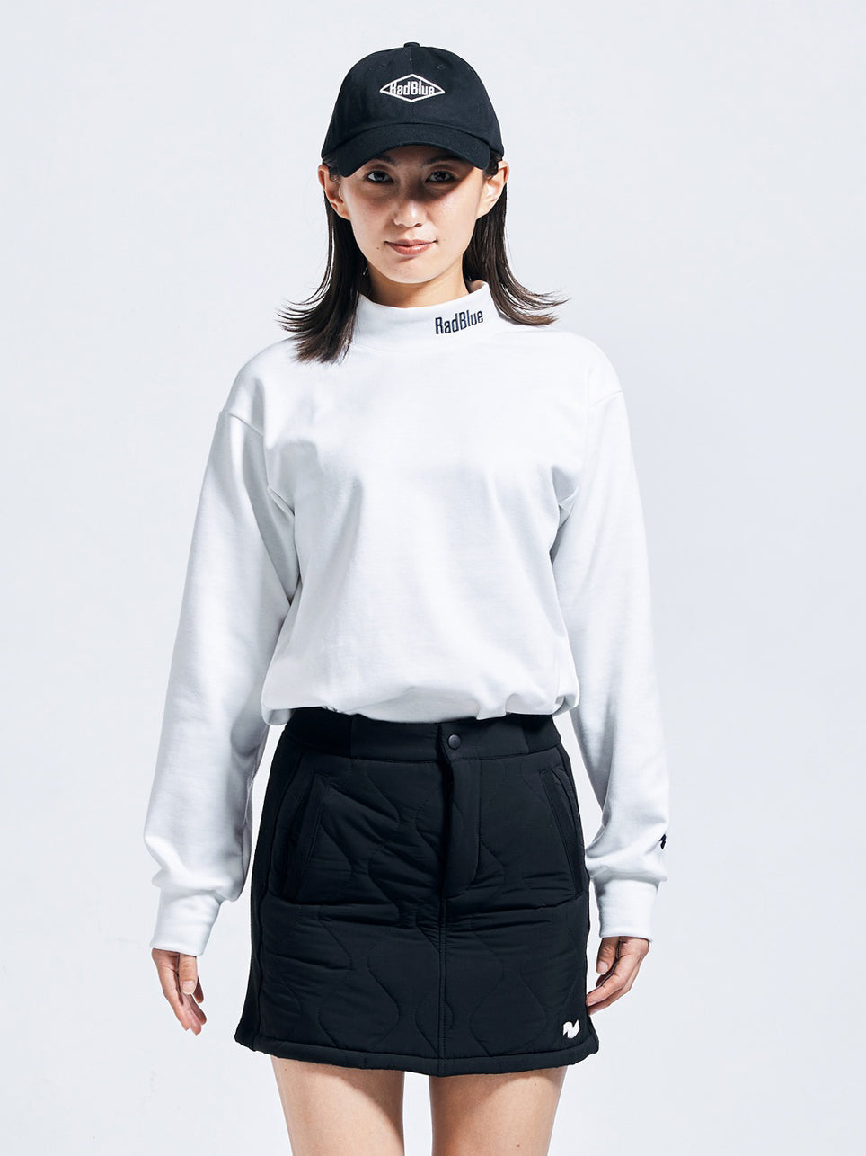 Women's Wool Touch Mock Neck Long Sleeve