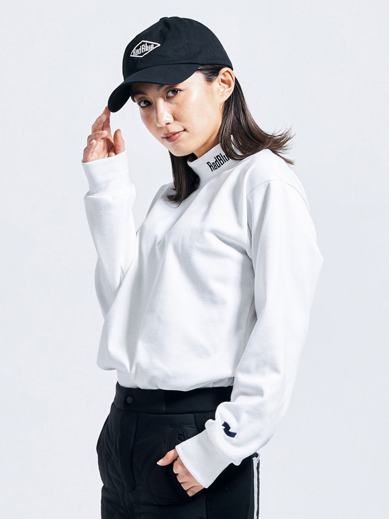Women's Wool Touch Mock Neck Long Sleeve