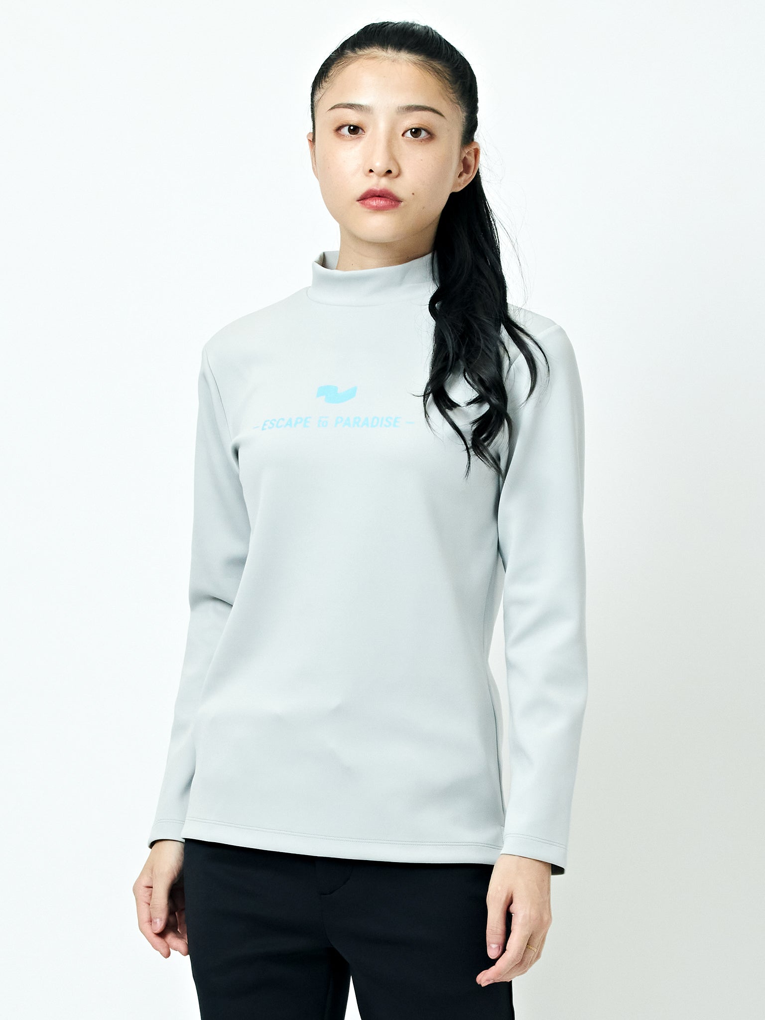 WSウルトラストレッチ モックネック ロングスリーブシャツ2