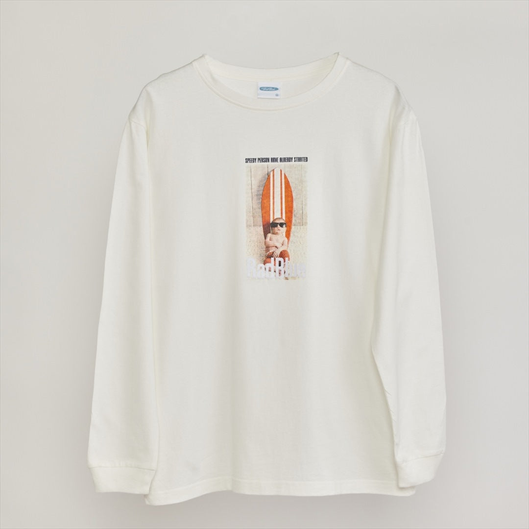 OEコットン ロングスリーブTシャツ【MINI SURF】