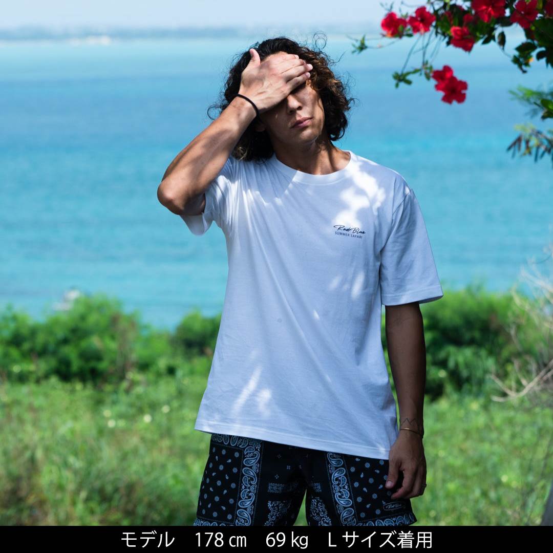 セミコーマコットン半袖メンズTシャツ【BANDANA】