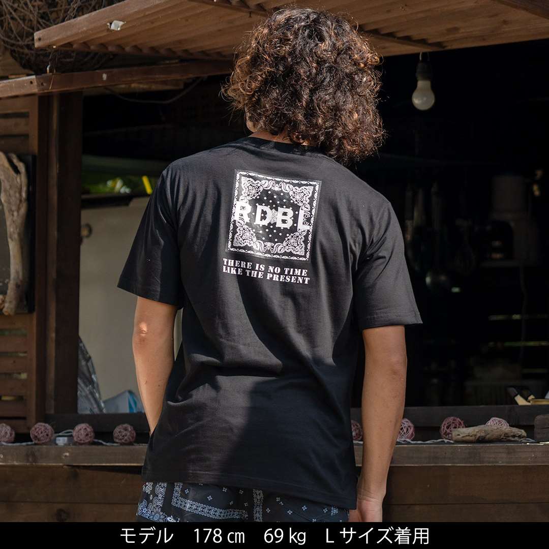 セミコーマコットン半袖メンズTシャツ【BANDANA】