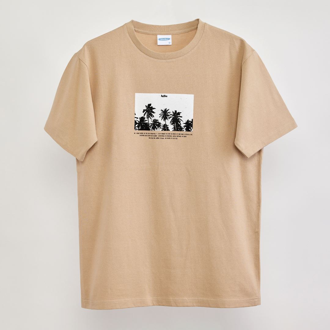 OEコットン 半袖メンズTシャツ【PALM】