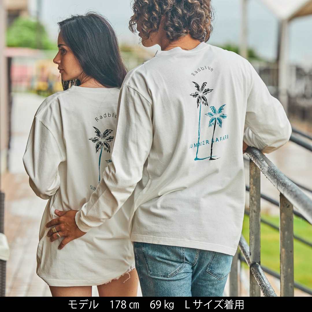 OEコットン ロングスリーブTシャツ【2Palm】