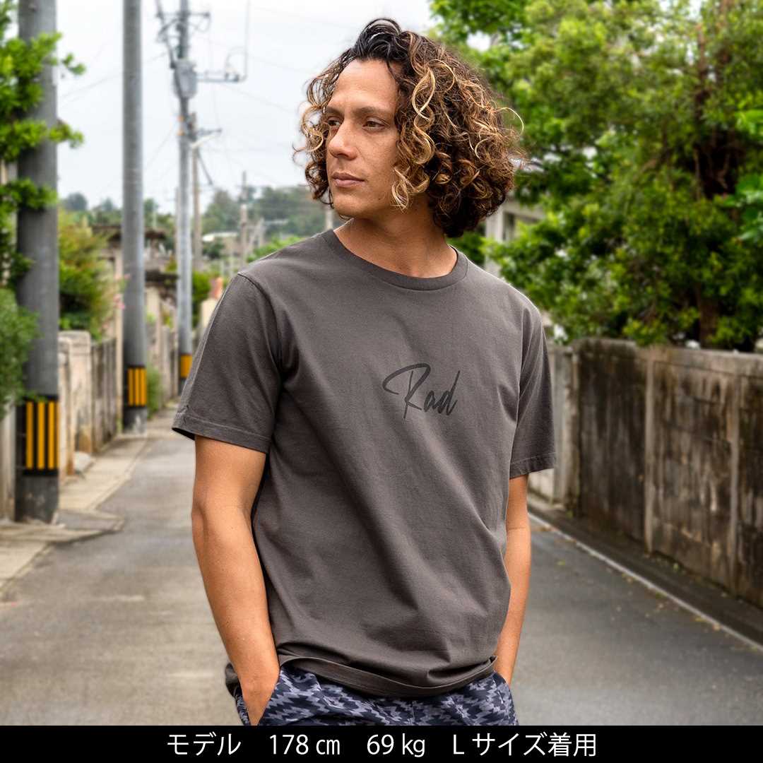 セミコーマコットン半袖メンズTシャツ【Rad】