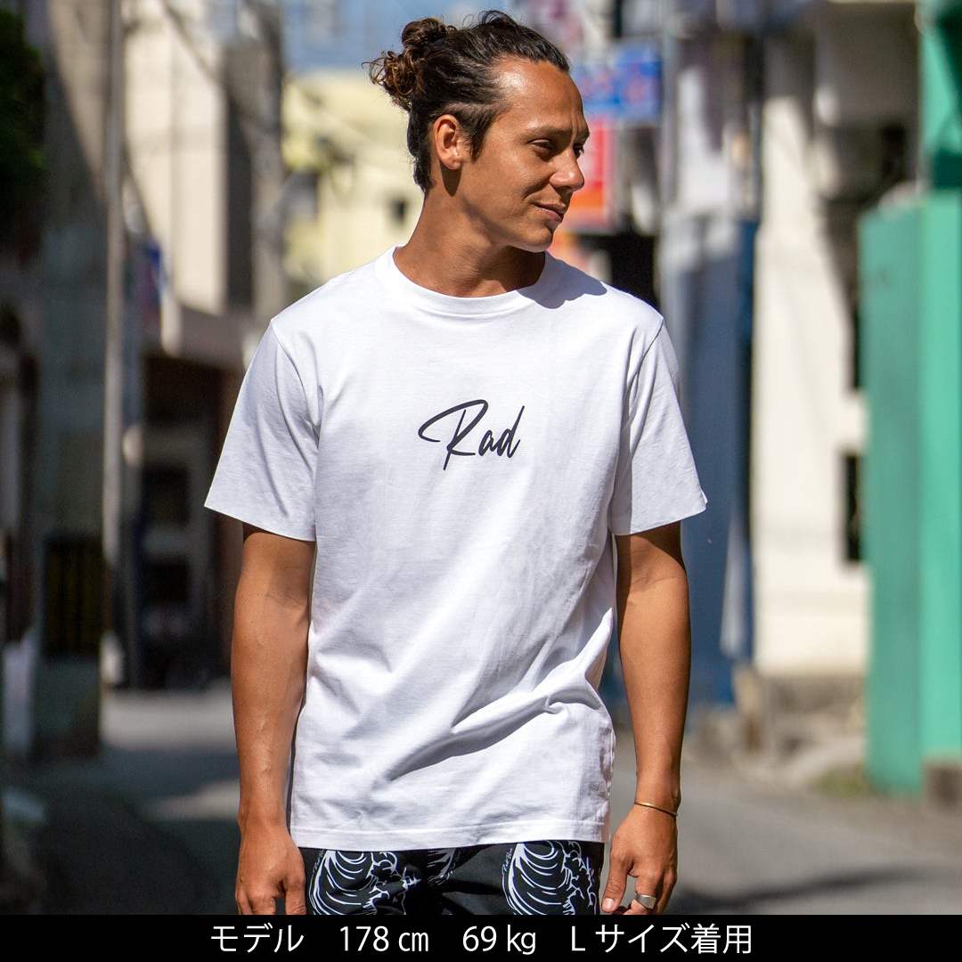 セミコーマコットン半袖メンズTシャツ【Rad】