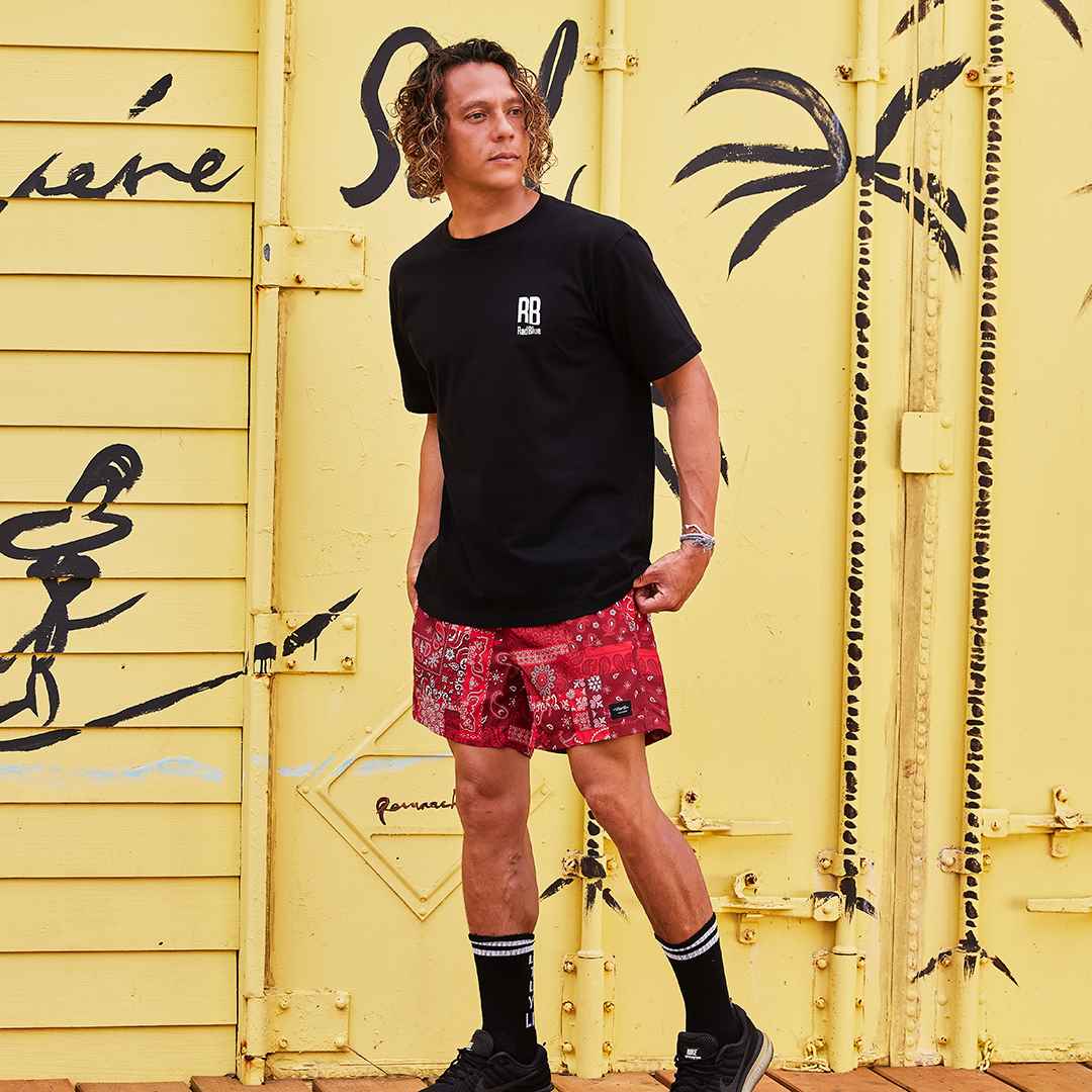 OEコットン 半袖メンズTシャツ【BANDANA FLAG】
