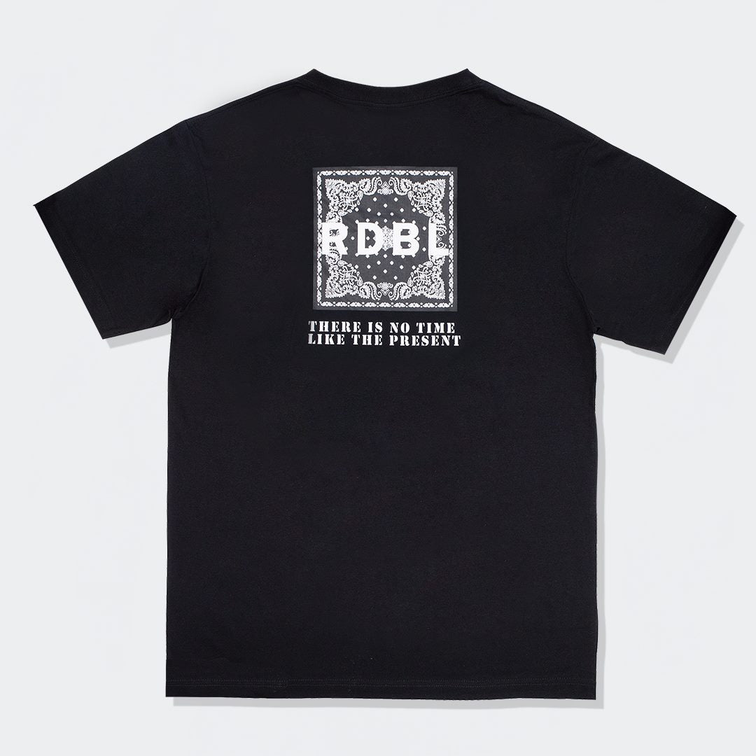 セミコーマコットン半袖メンズTシャツ【BANDANA】