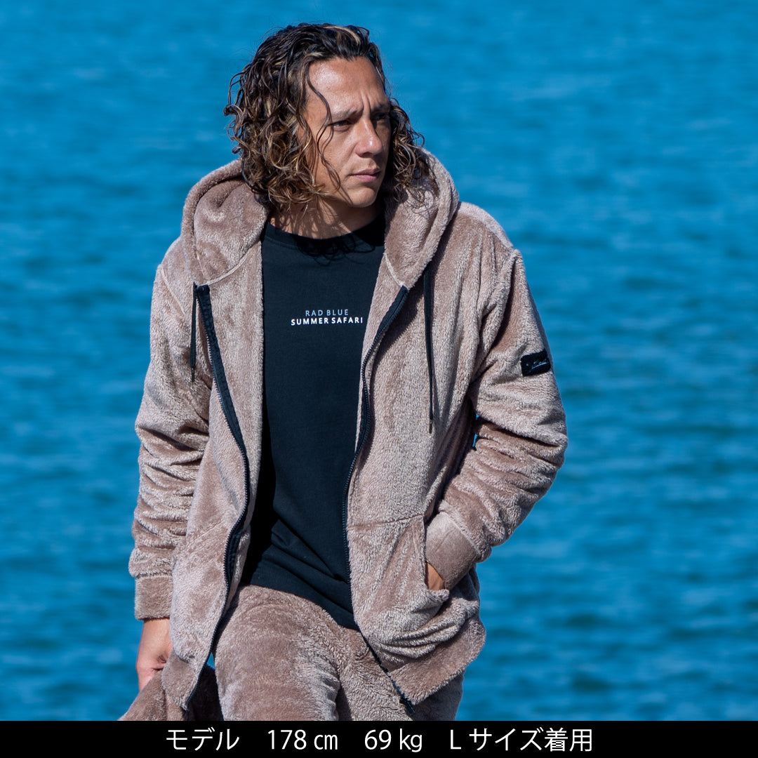 ボアフリースジップパーカー