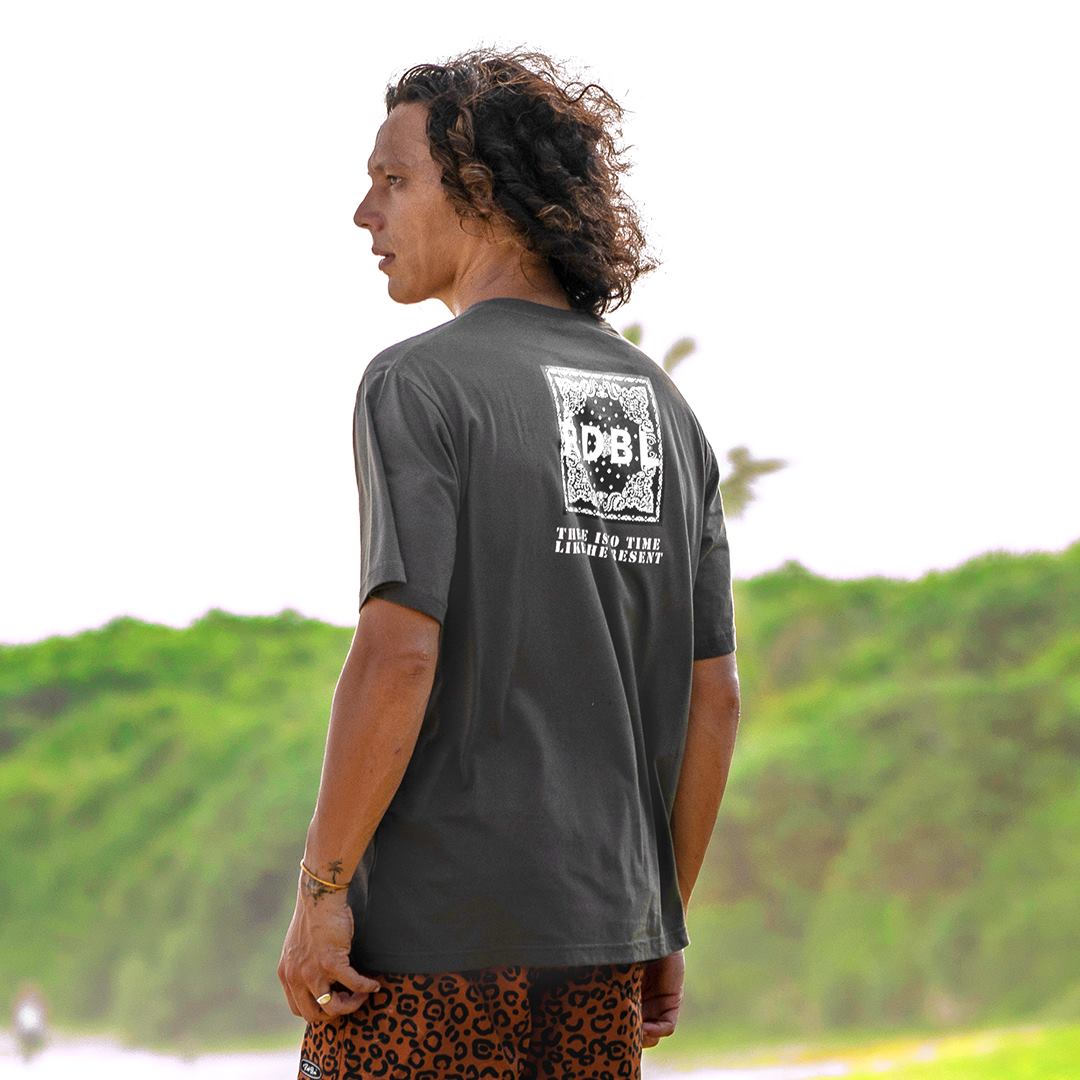 セミコーマコットン半袖メンズTシャツ【BANDANA】