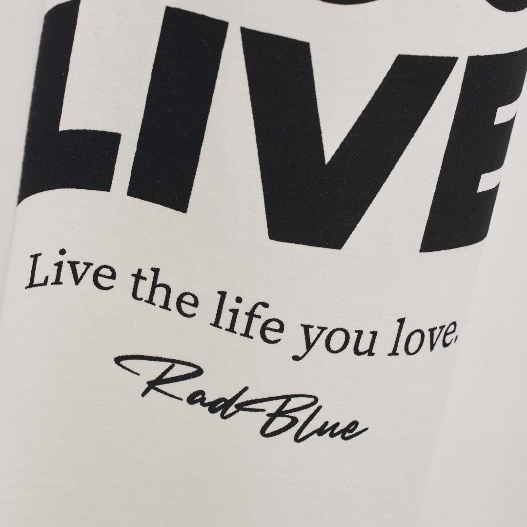 OEコットン ロングスリーブTシャツ【LOVE THE LIFE】