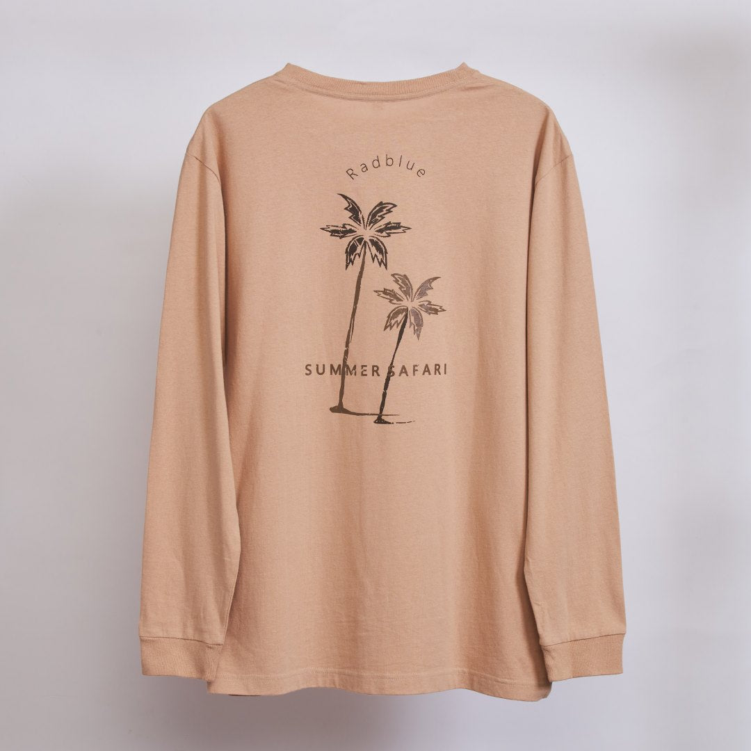 OEコットン ロングスリーブTシャツ【2Palm】