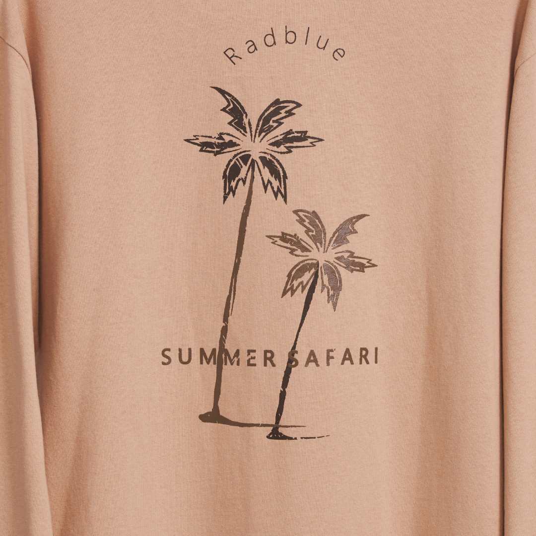 OEコットン ロングスリーブTシャツ【2Palm】