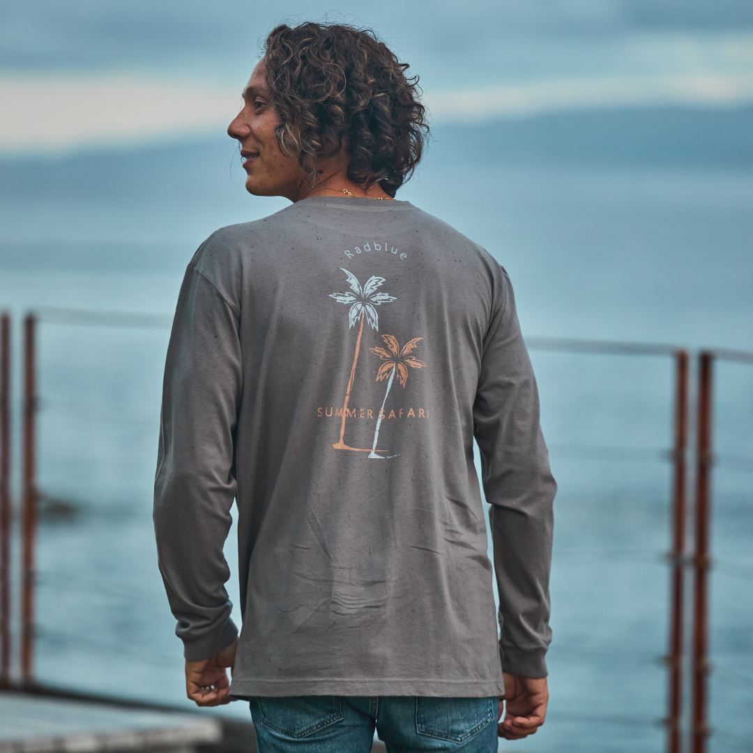 OEコットン ロングスリーブTシャツ【2Palm】