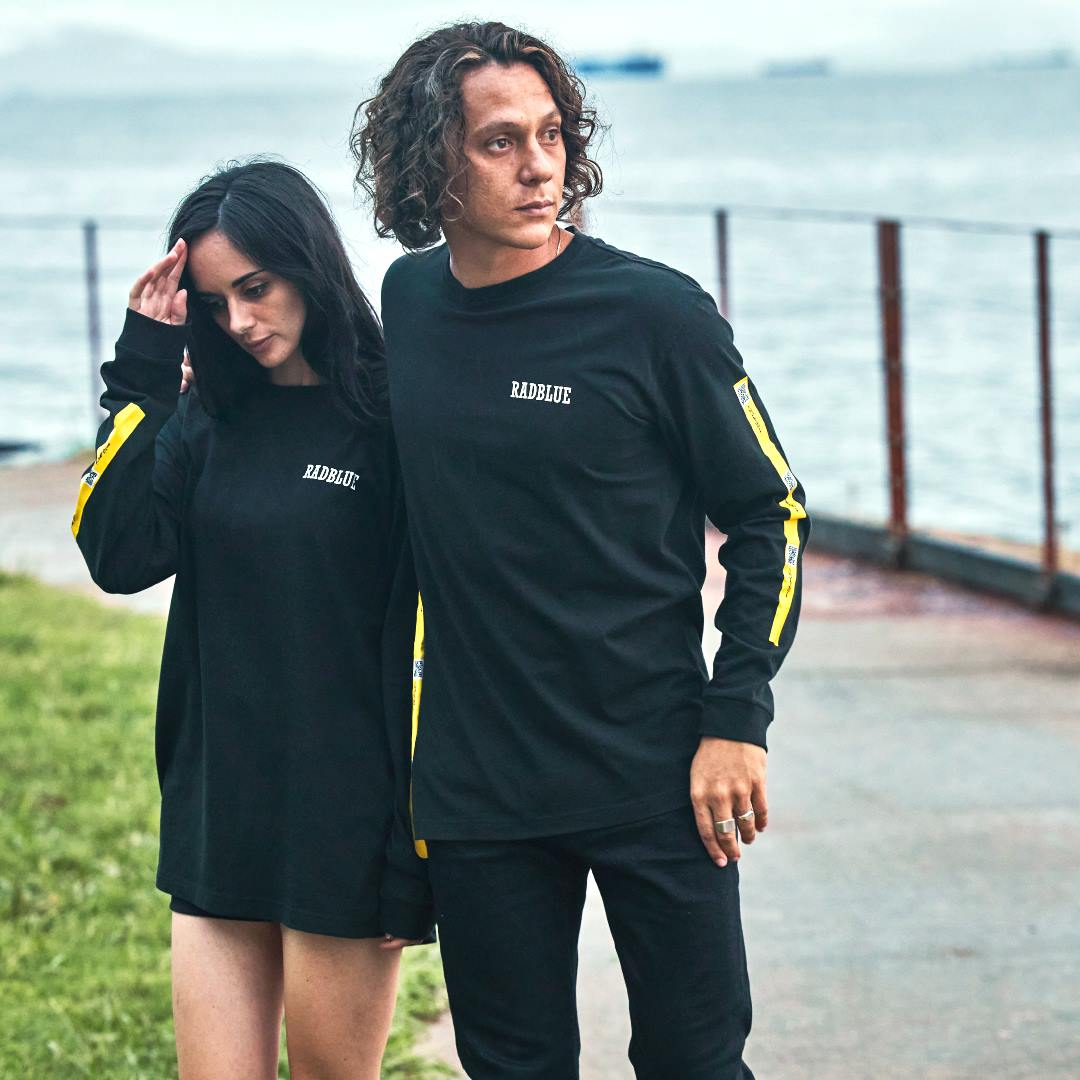 OEコットン ロングスリーブTシャツ【QR】