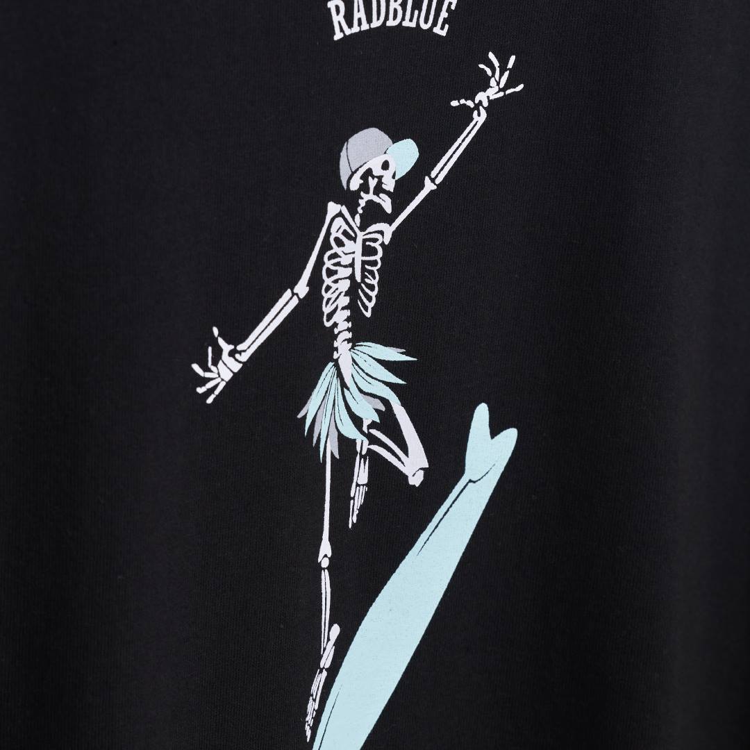OEコットン ロングスリーブTシャツ【SKULL SURF】