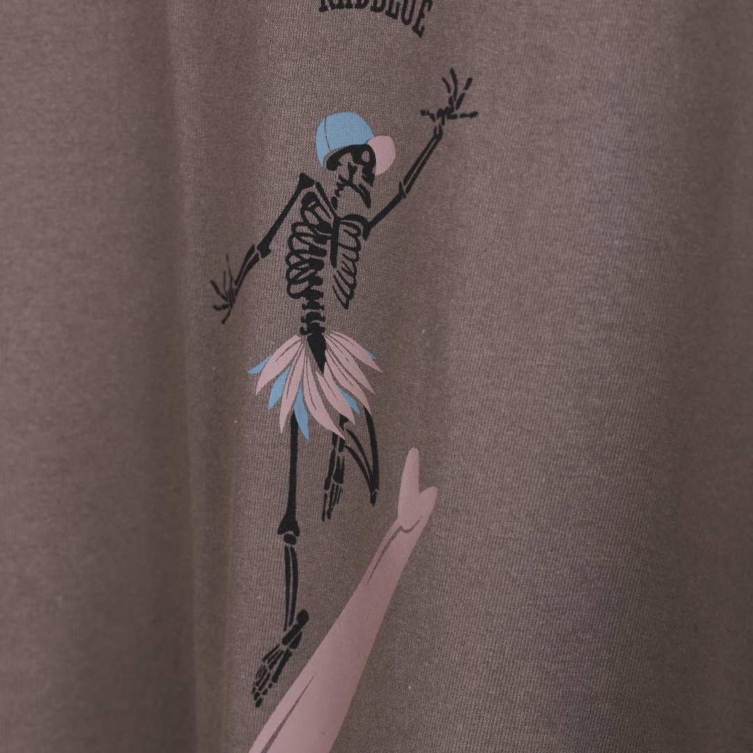 OEコットン ロングスリーブTシャツ【SKULL SURF】