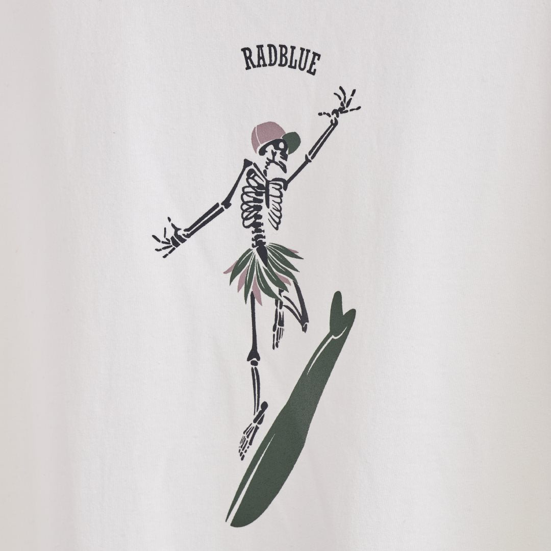 OEコットン ロングスリーブTシャツ【SKULL SURF】