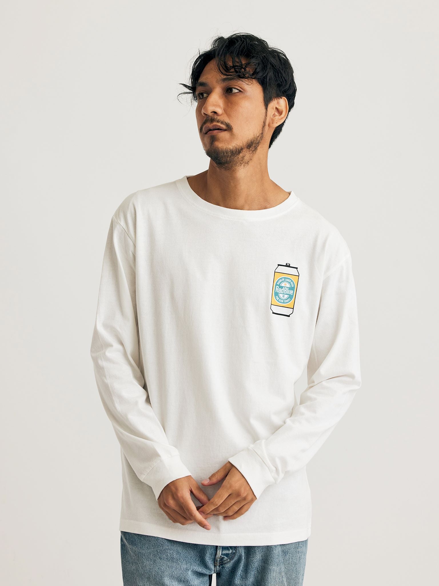 OEコットン ロングスリーブTシャツ【BEER】