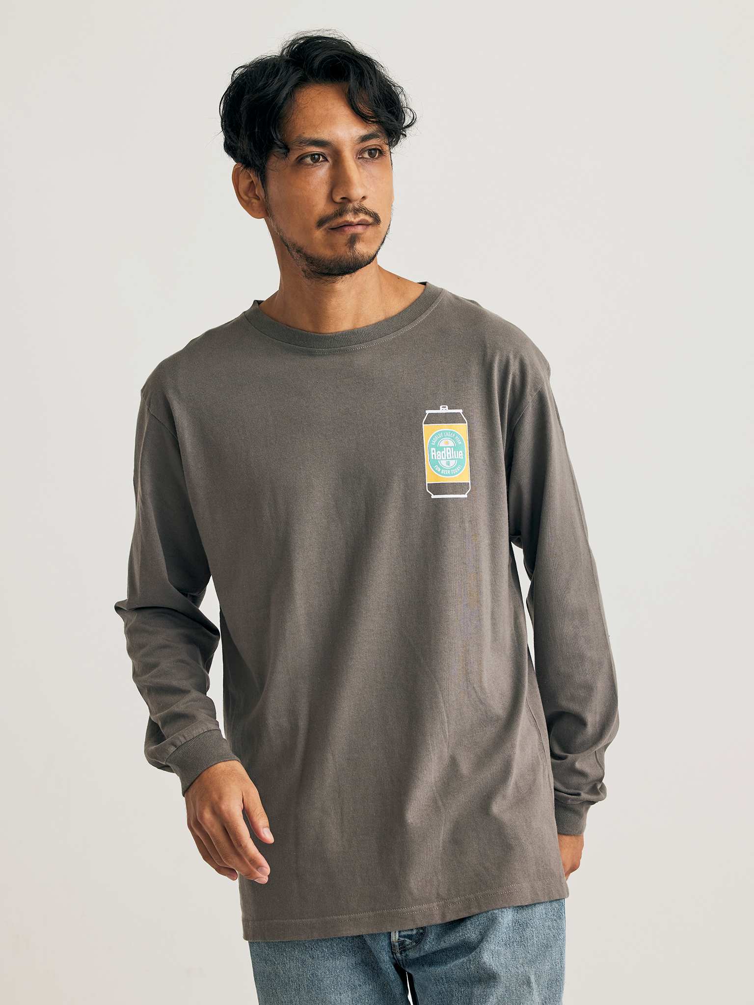 OEコットン ロングスリーブTシャツ【BEER】