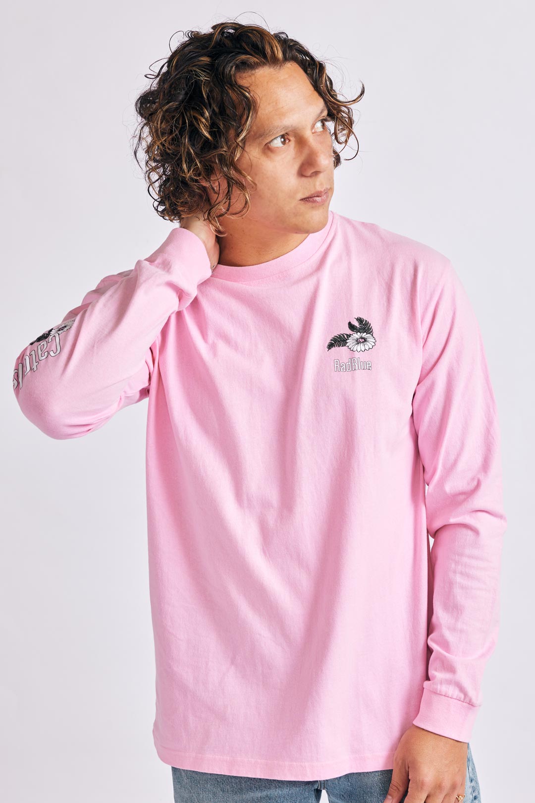 OEコットン ロングスリーブTシャツ【FLOWER】
