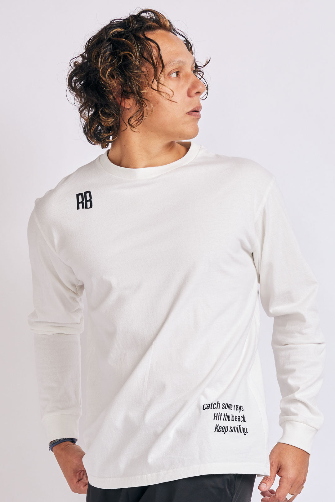OEコットン ロングスリーブTシャツ【SOLID】