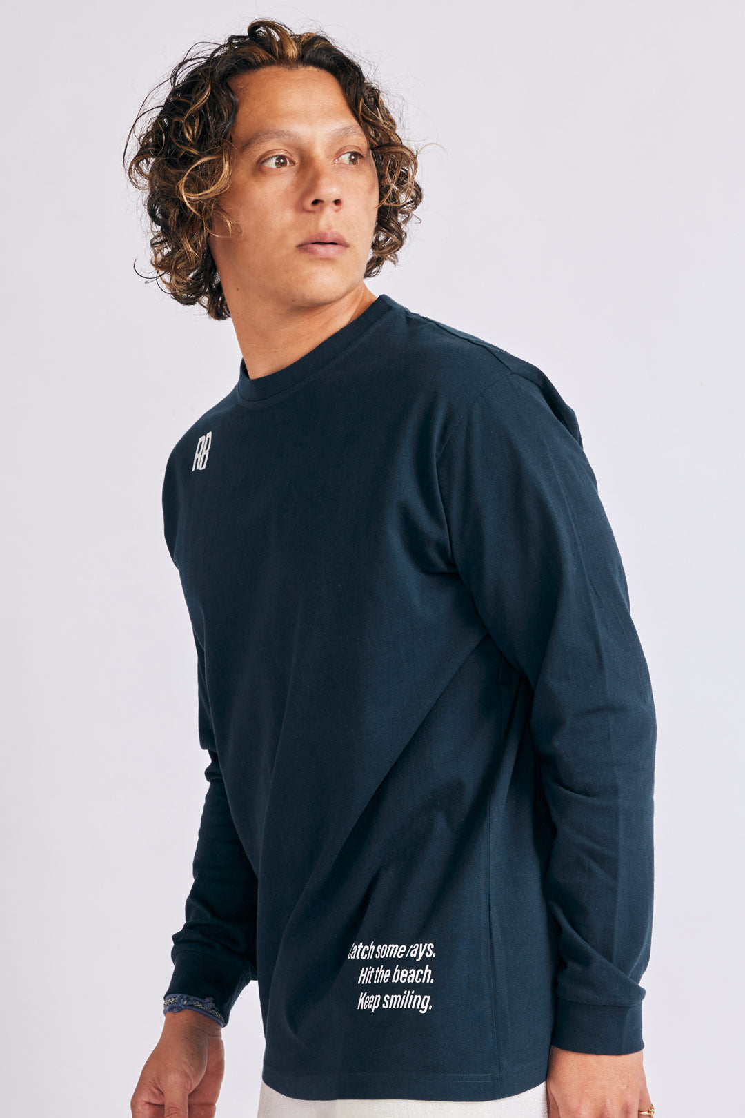 OEコットン ロングスリーブTシャツ【SOLID】