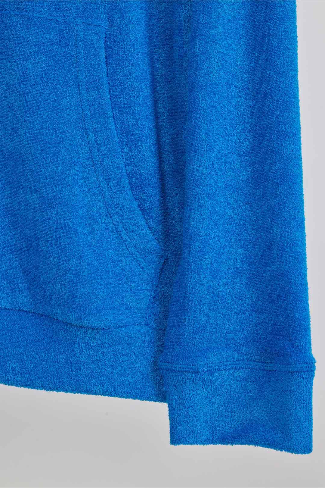 3D pile zip hoodie
