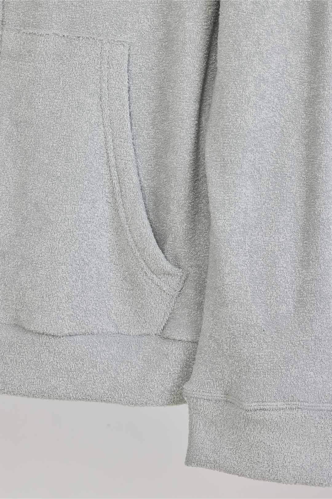 3D pile zip hoodie