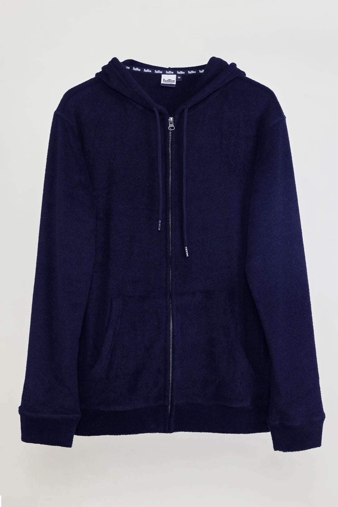 3D pile zip hoodie