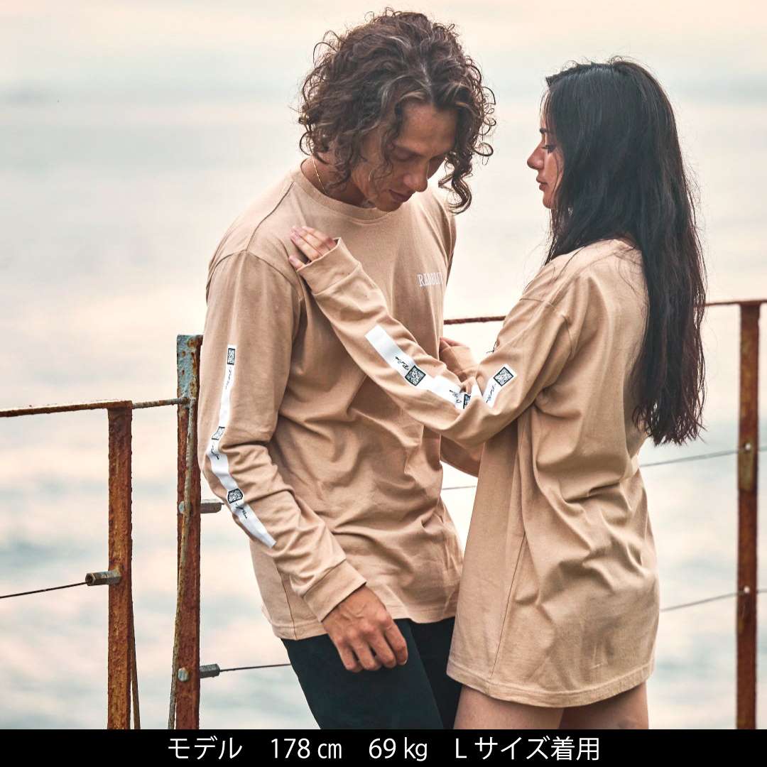 OEコットン ロングスリーブTシャツ【QR】