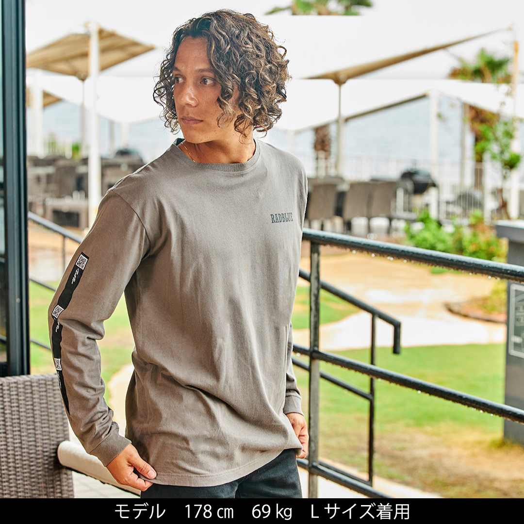 OEコットン ロングスリーブTシャツ【QR】