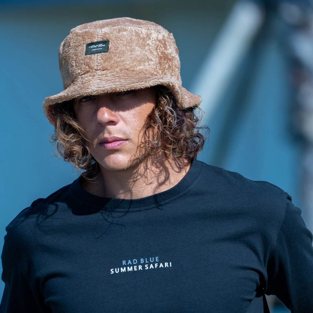 RADBLUE Bore Fleece Bucket Hat Brown