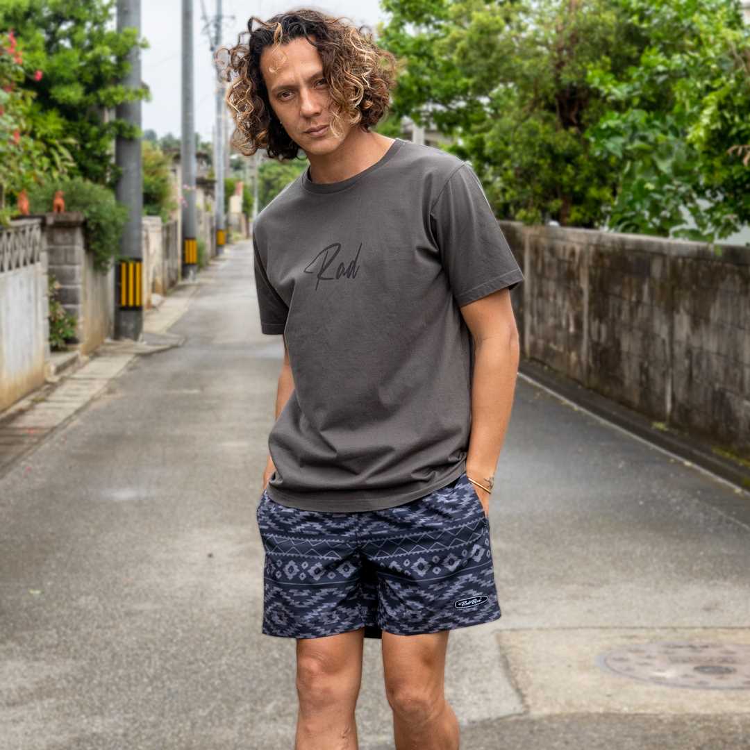 セミコーマコットン半袖メンズTシャツ【Rad】