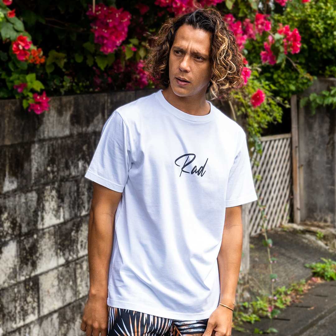 セミコーマコットン半袖メンズTシャツ【Rad】