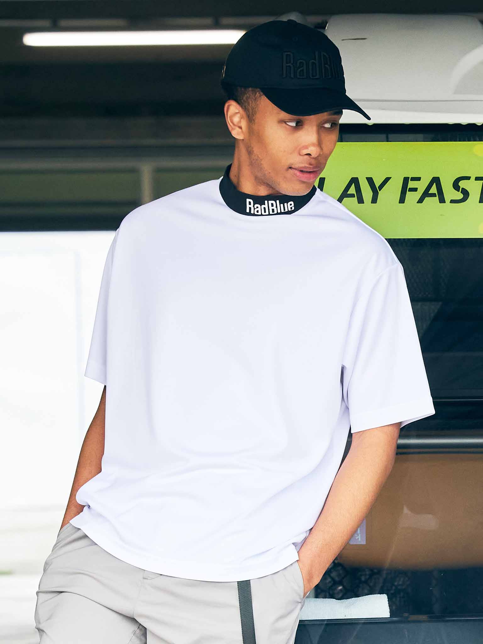 Kanoko Relaxed Mock Neck Short Sleeve [Logo]