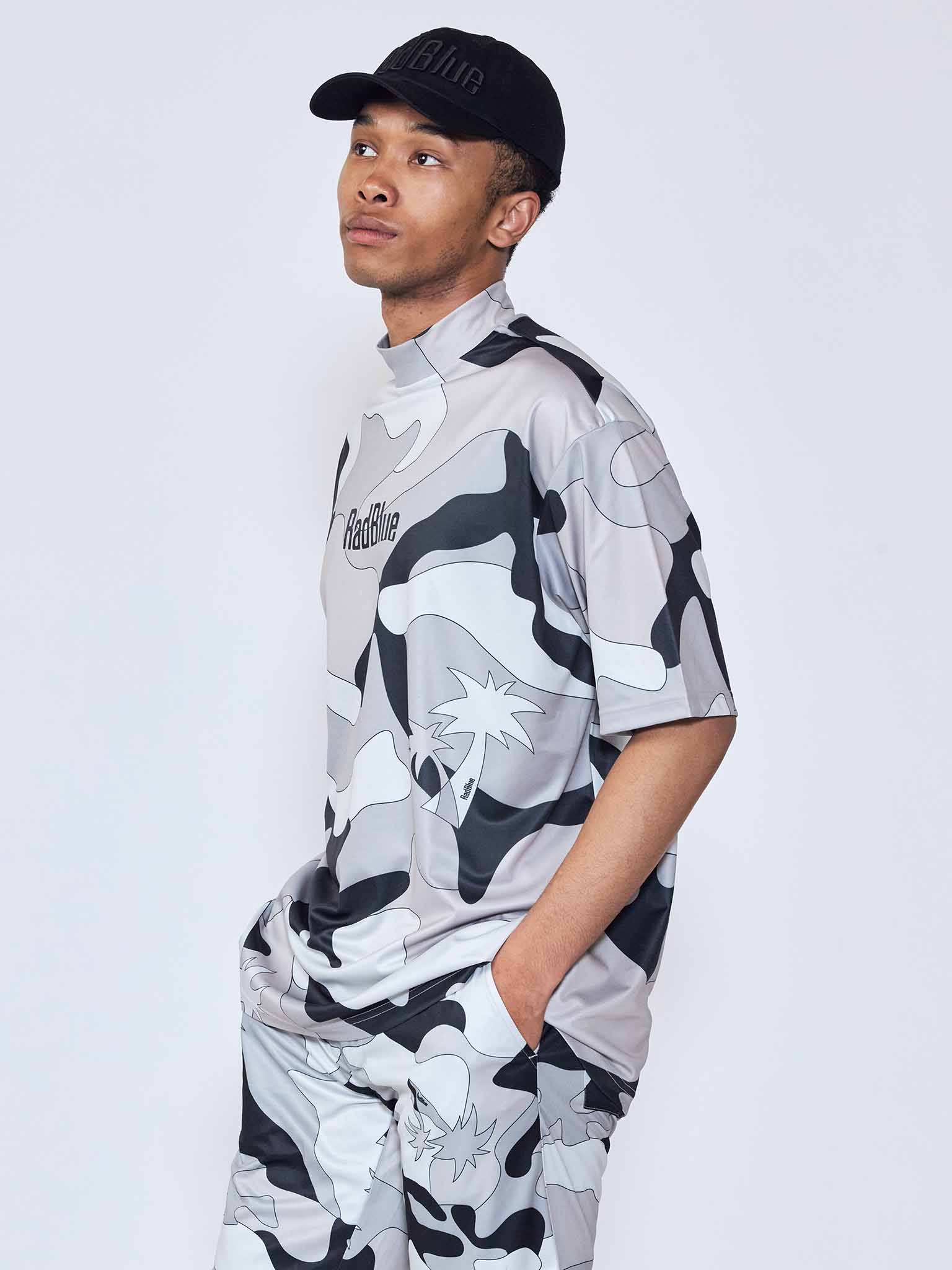 リラックスMock Neck ショートスリーブ [Palm camo]